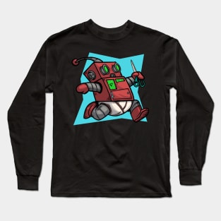 Danger Bot Long Sleeve T-Shirt